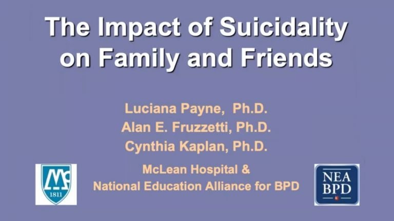 Webinar The Impact of Suicidality on Family and Friends Webinar The Impact of Suicidality on Family and Friends